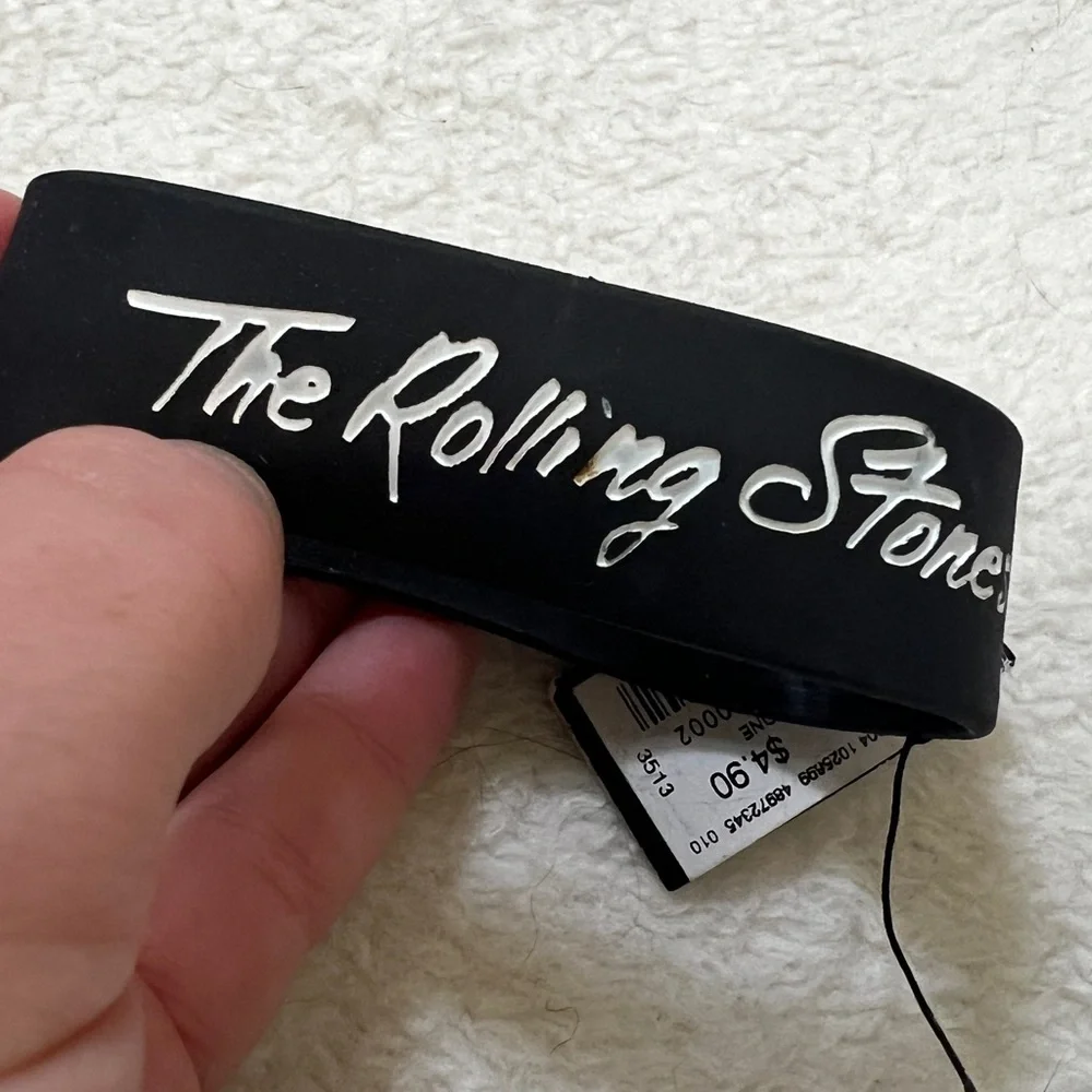 Bundle of 4 Rubber Rock Band Bracelets NWT